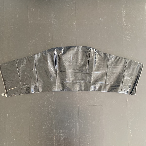 Rotate faux leather faux snake skin bandeau - Picture 6 of 8